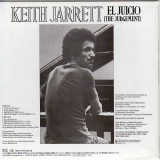 Jarrett, Keith - El Juicio (The Judgement), Back Cover